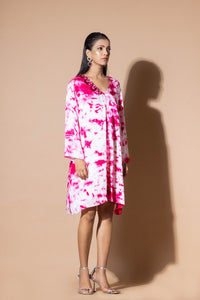 Magenta Cloud Burst Dress