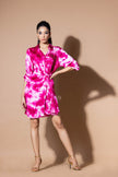 Magenta Wee Hour Wrap Dress