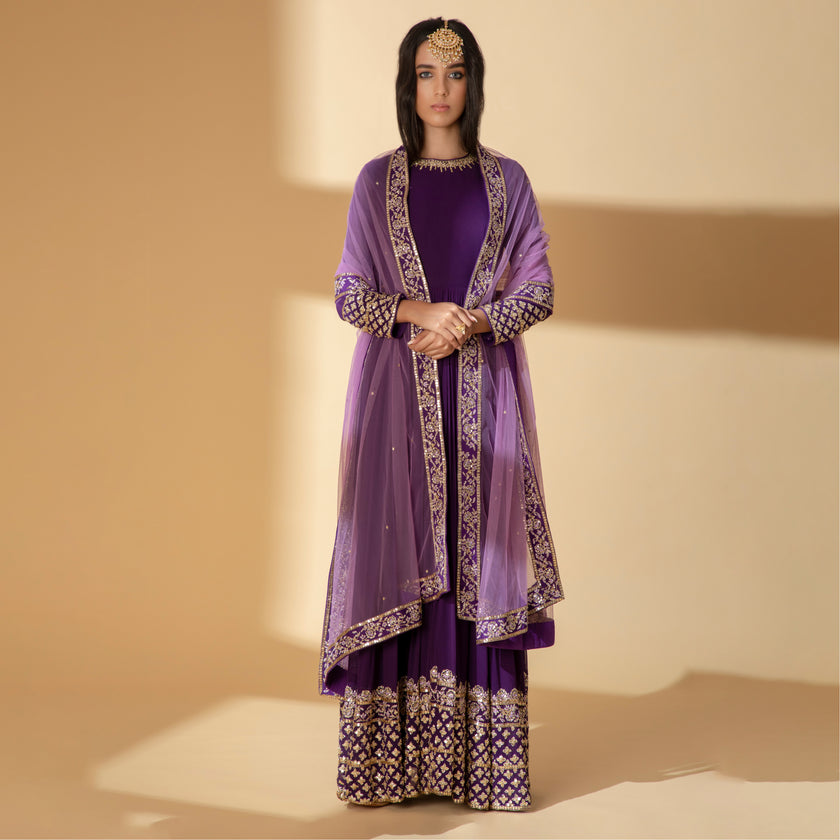 Stargazing Zardozi Gown Set