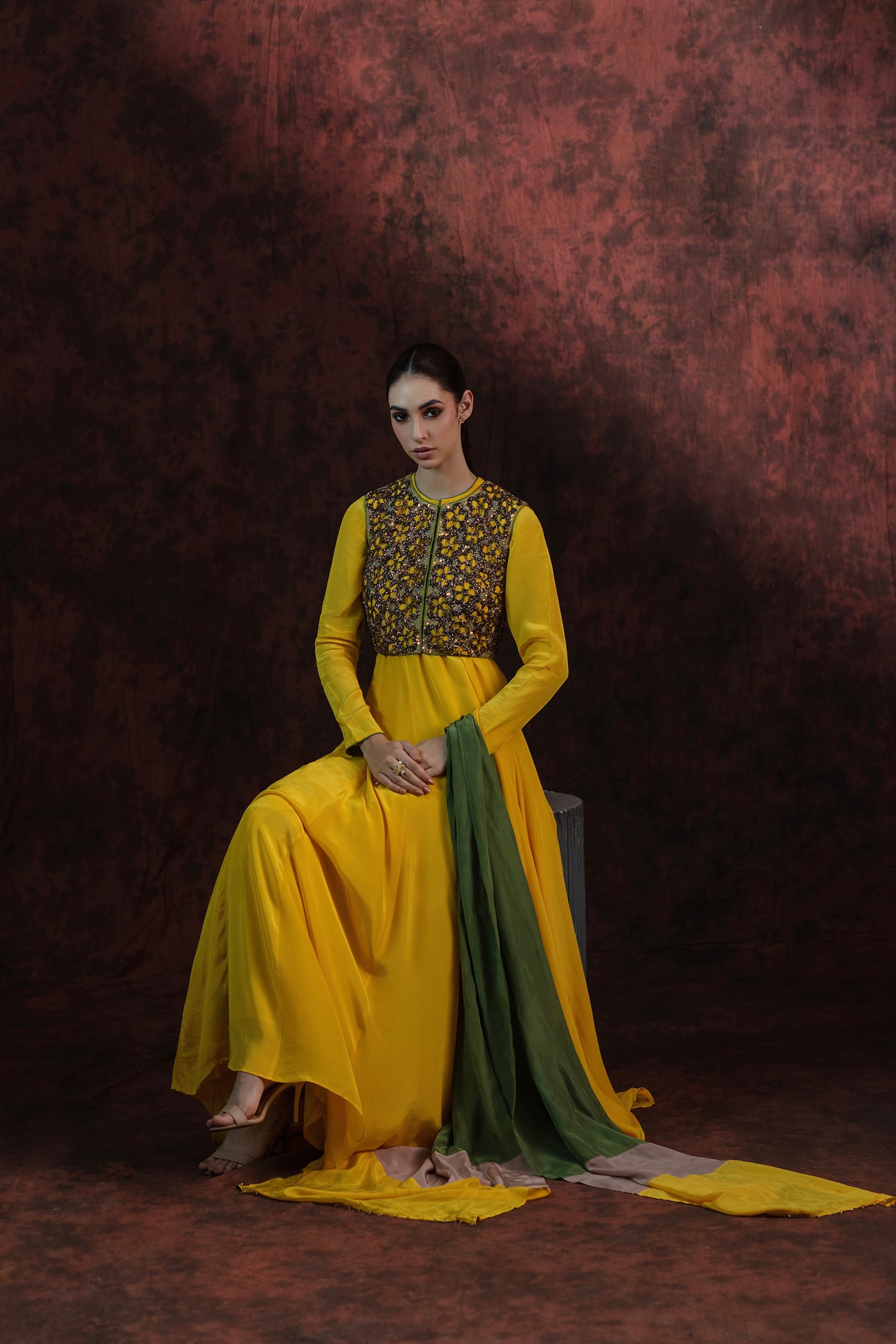 Gold Oasis Gown with Jacket