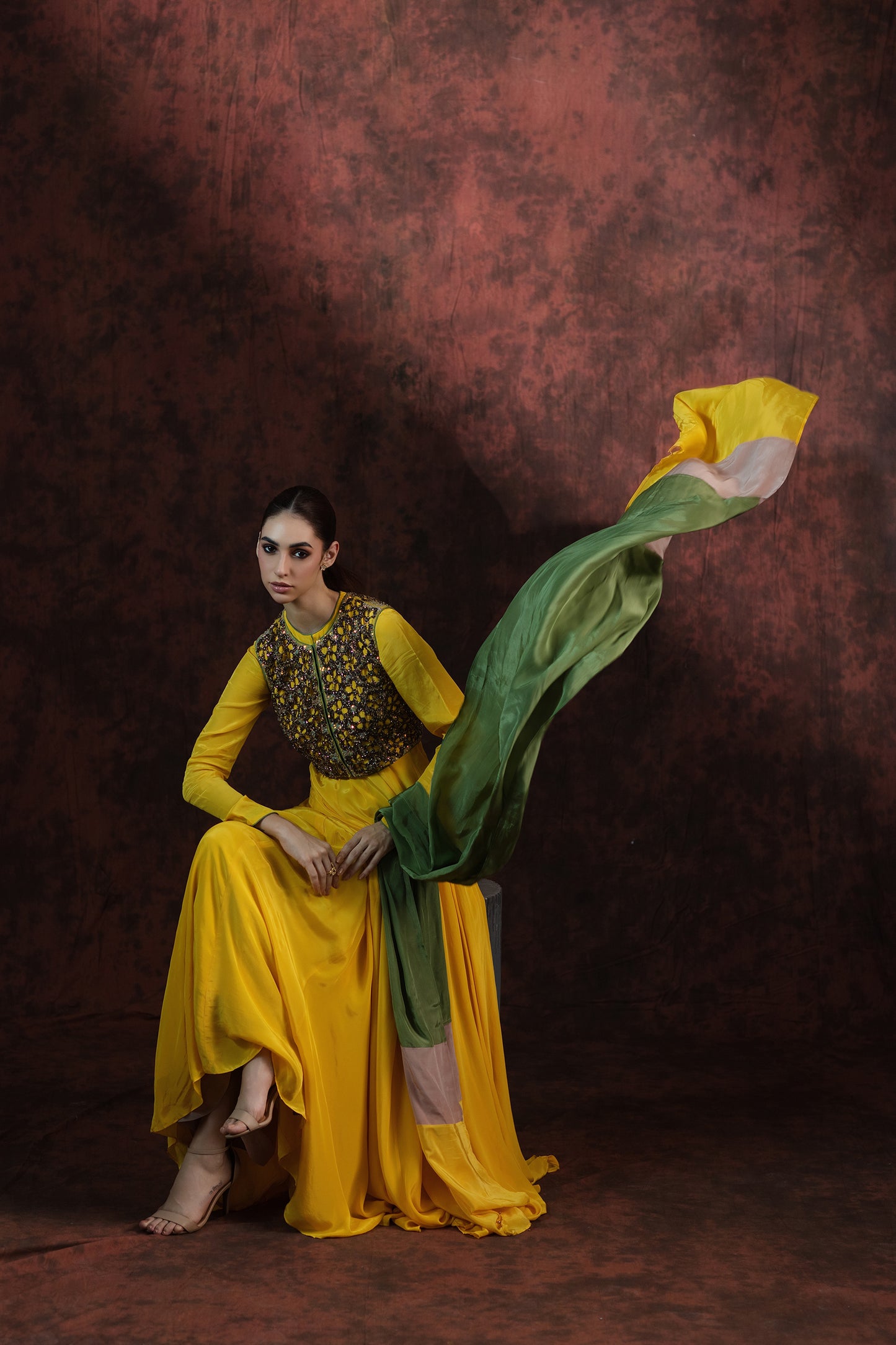 Gold Oasis Gown with Jacket