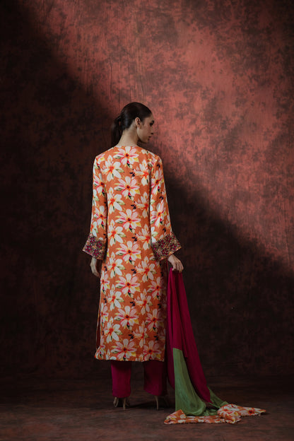 Cosmos Bloom Kurta Set