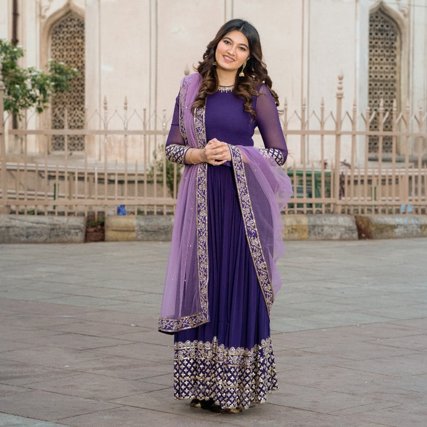 Stargazing Zardozi Gown Set