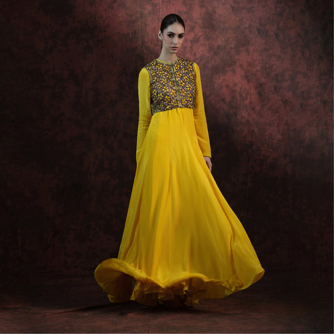 Gold Oasis Gown with Jacket