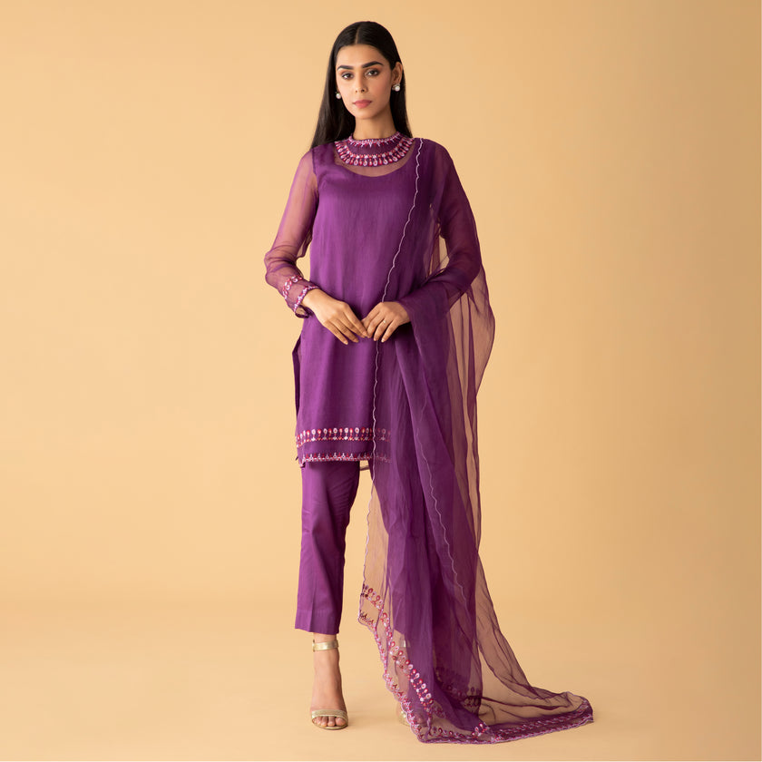 Jewel Embroidered Set