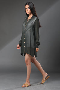 Sheer Amsterdam Shirt Dress