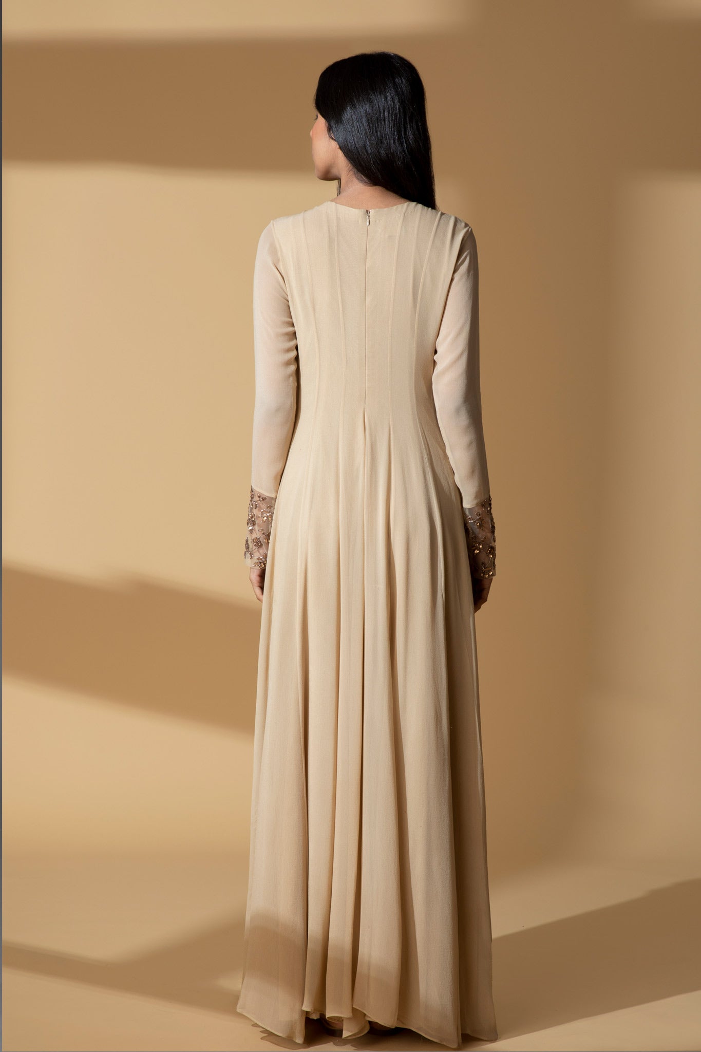 Gold Gloom Hand Embroidered Gown