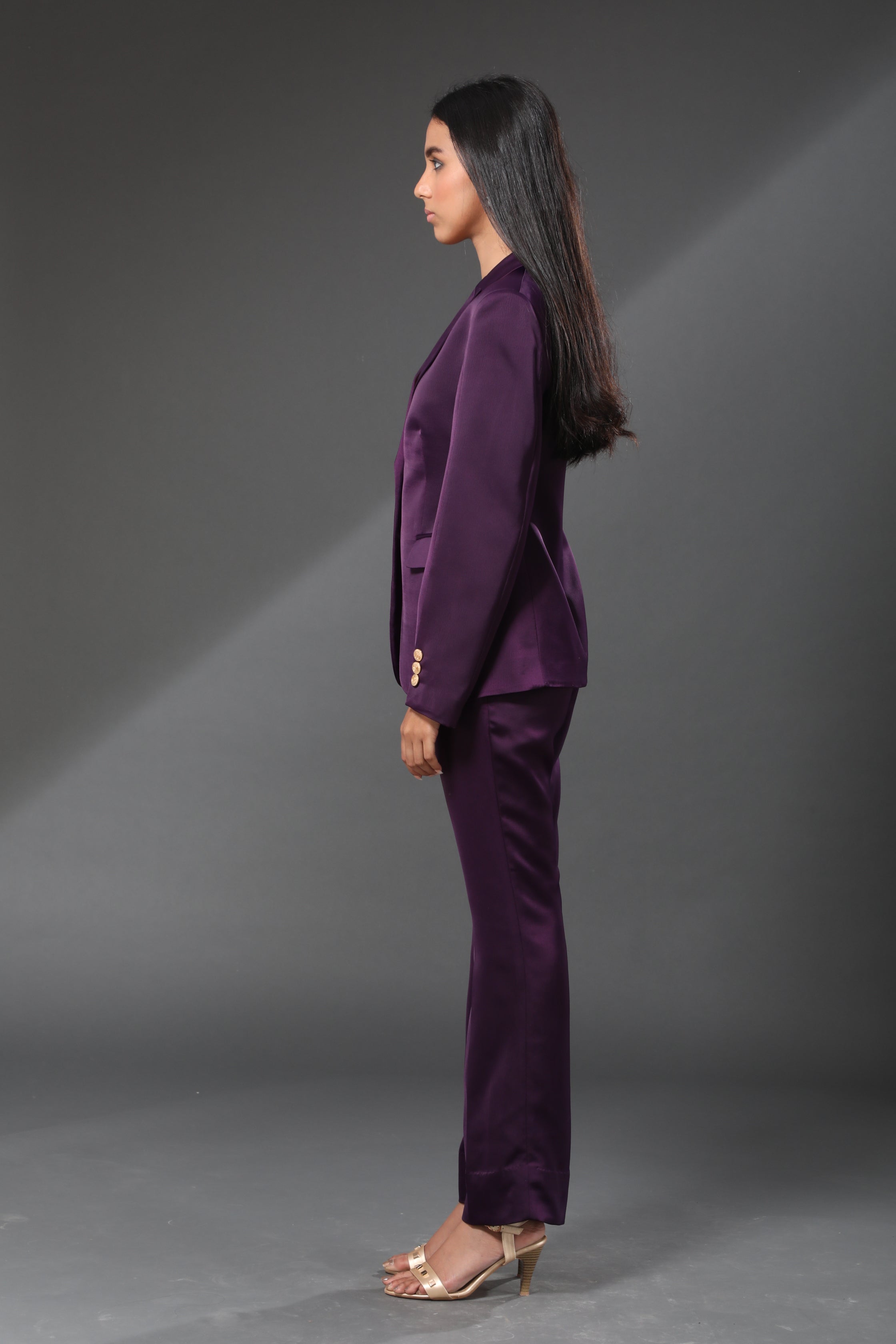 British Wine Purple Blazer